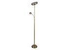 LED Stehleuchte  ROMIS  mit Lesearm H: 180cm messing matt - IP20, LED-Modul, Messingmatt