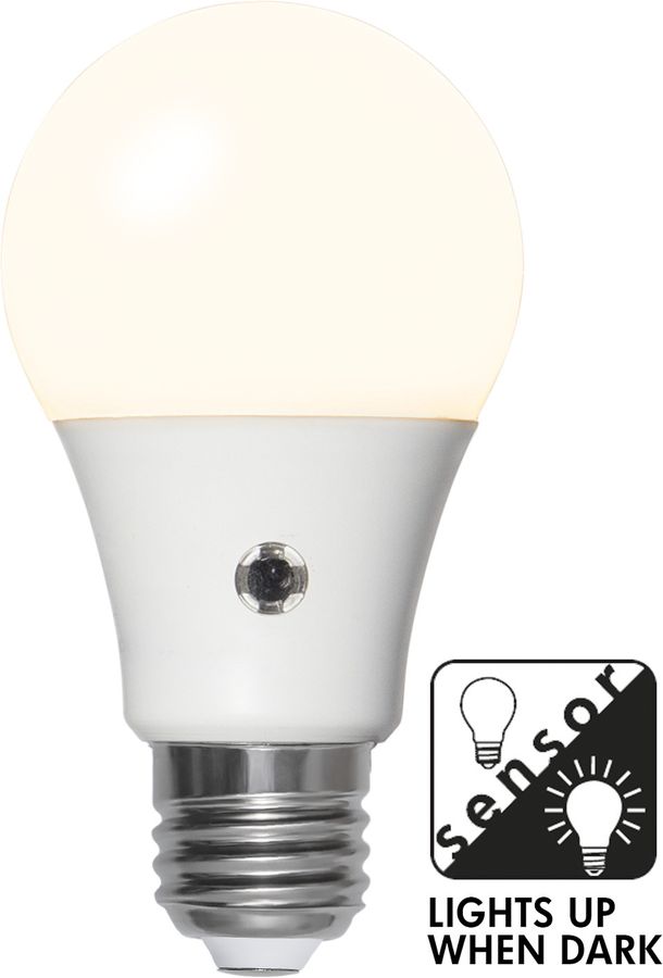LED Leuchtmittel E27 A60 Sensor opaque - E27, 470Lm, 2700k, 5.2W, 220-240