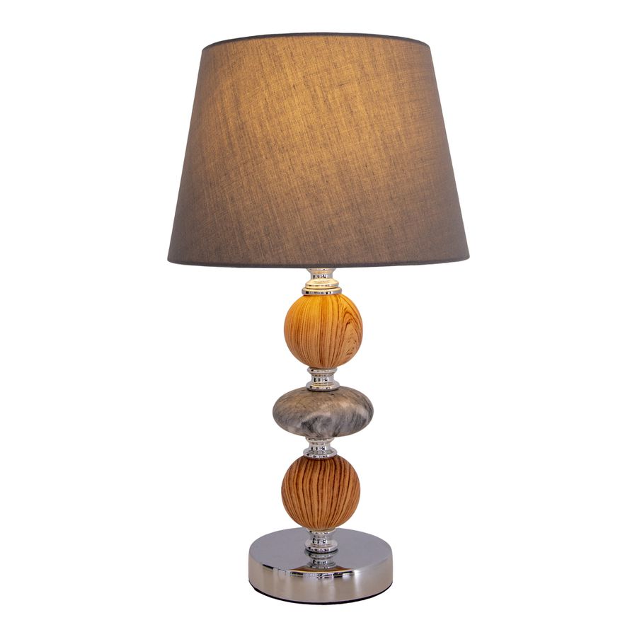 Keramik Tischleuchte Araga h: 36cm grau - E14, 40W, IP20