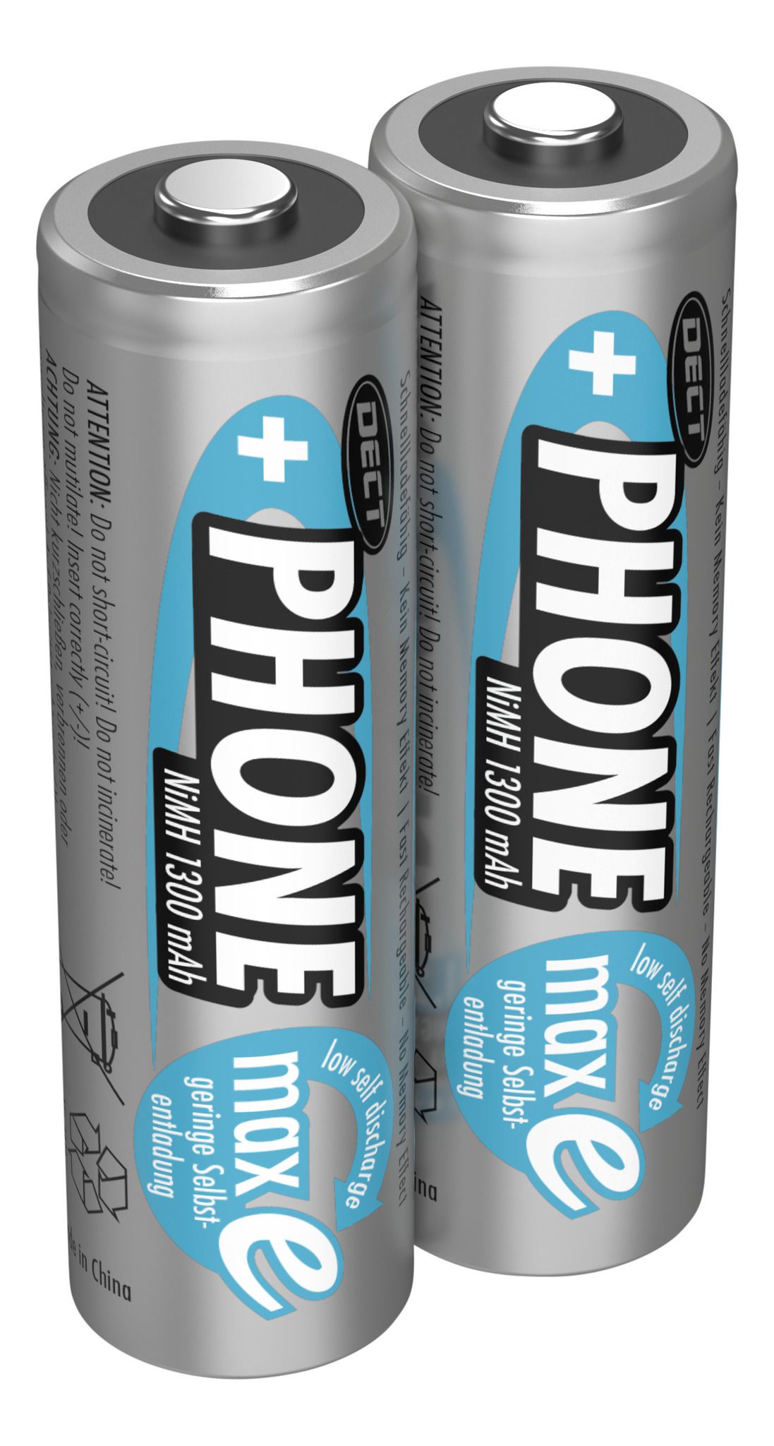 NiMH Akku Mignon AA 1300 mAh maxE - 2er Blister