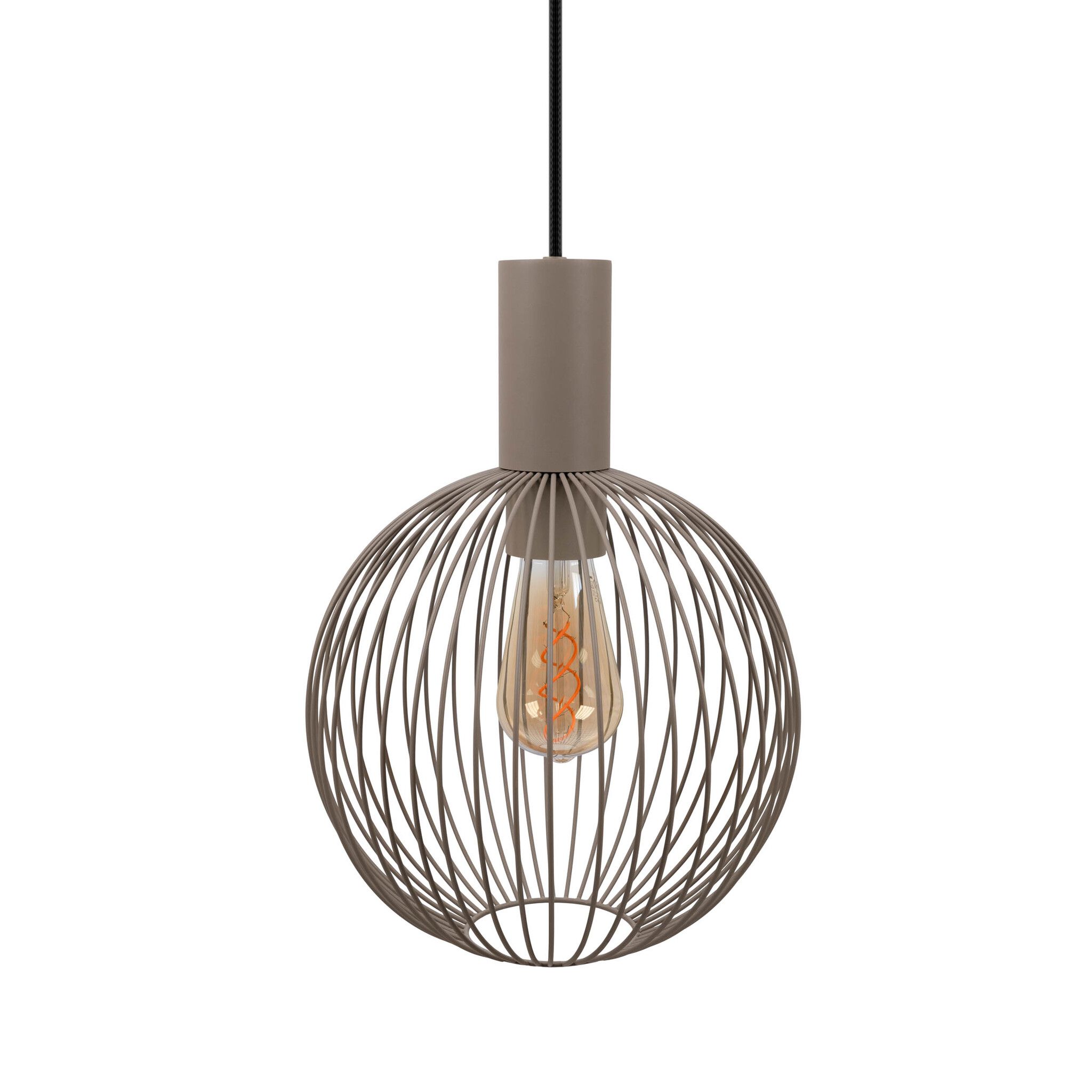 8er Pendelleuchte  TARELLIO  L: 122cm beige - IP20, E27, Beige