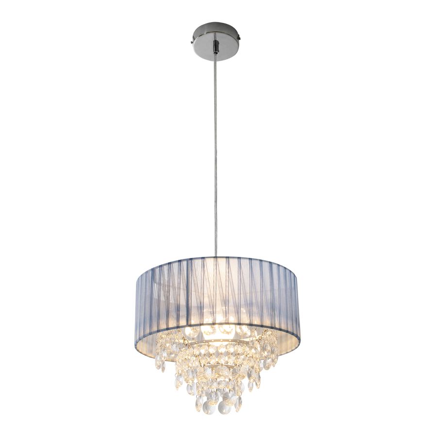 Deko-Pendelleuchte Kristallo grau - E27, 40W, IP20
