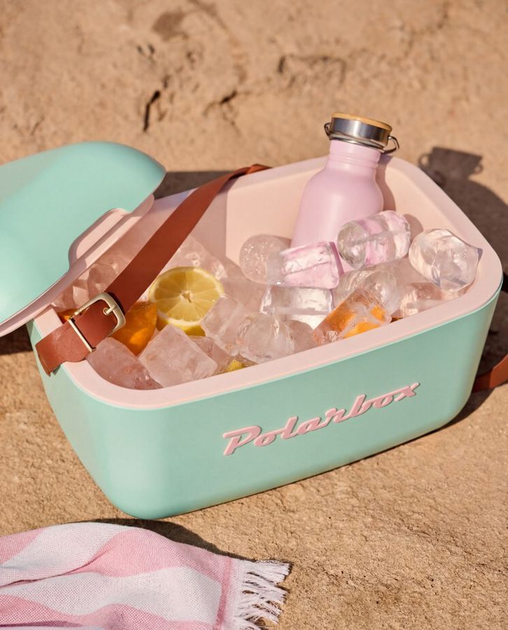Polarbox Retro Cooler cyan 12l - Kühlbox, 12l, Vintage Design