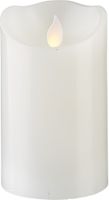 LED Pillar Kerze M-Twinkle - Indoor, Weiss, 12.5cm Höhe, Timerfunktion
