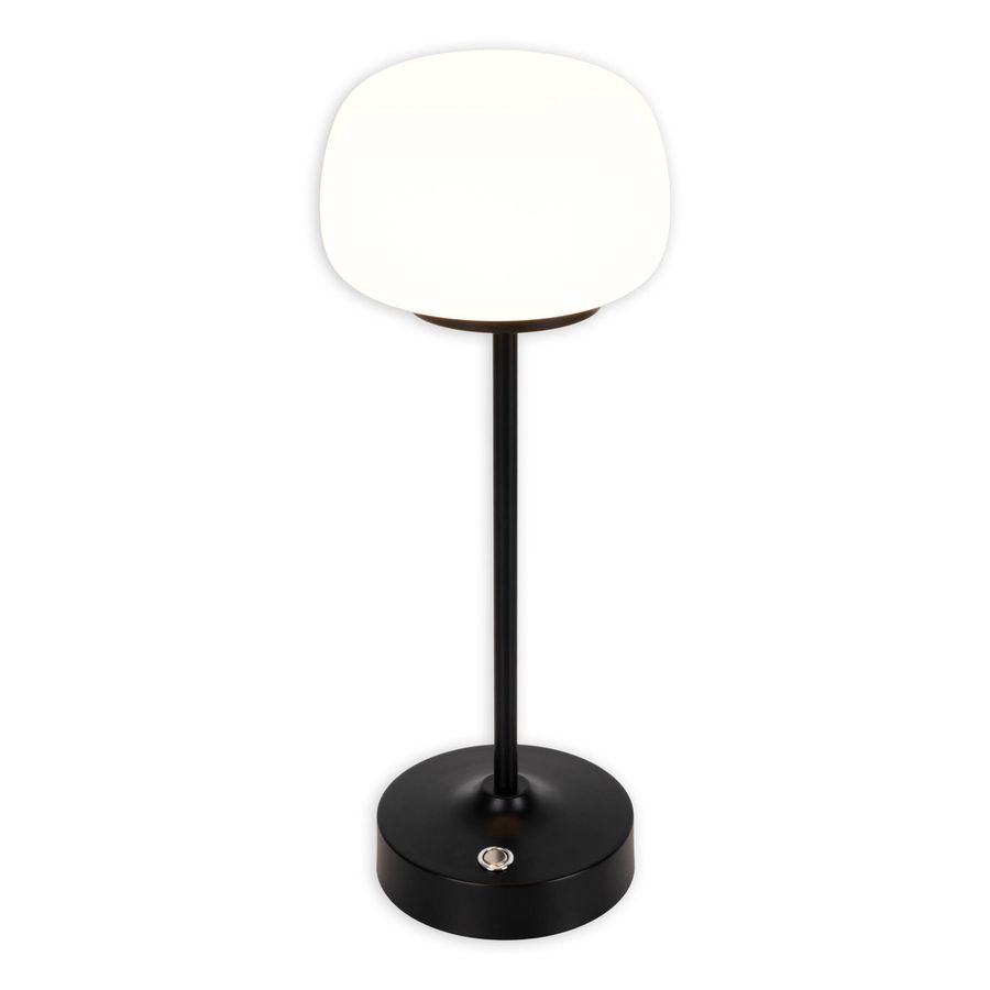 LED Akku- Tischleuchte PINA  schwarz - LED-Modul, 6W, IP20