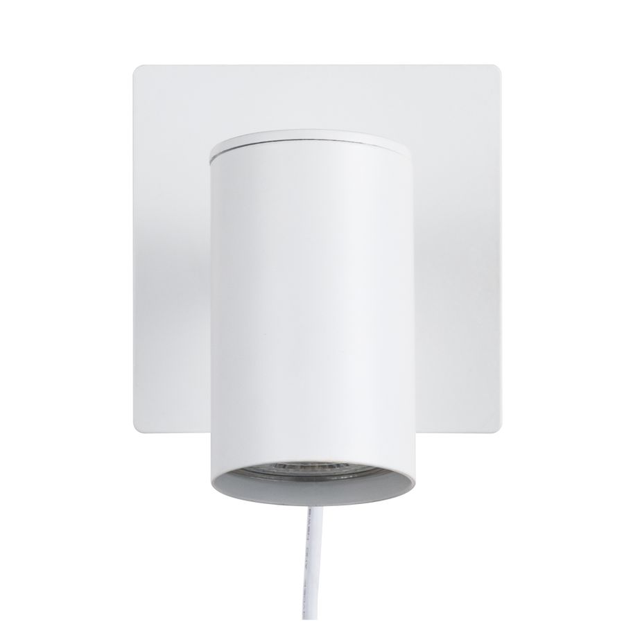 Wandleuchte FRIDA - GU10 (exkl.) max.35W, IP20, 90°, weiss, nicht dimmbar, L=85mm, B=85mm, H=115mm