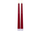 LED Dinner Kerze 2 pack Flamme Candy - Indoor, Rot, 26.00 cm Höhe, Timerfunktion