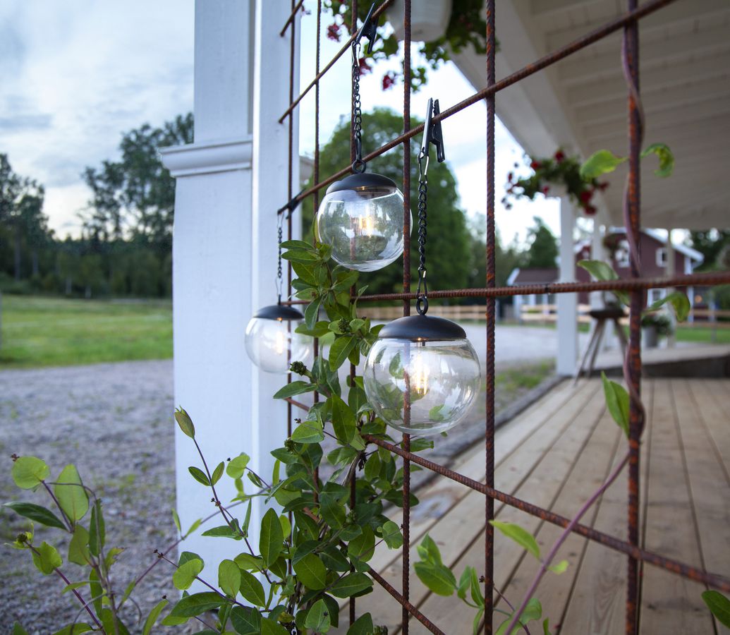 Solar Decoration Globe - IP40, Warmweiss, 3 LED's