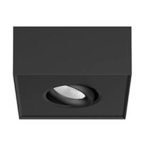 Anbauleuchte SKYJOY S - 8W, 580lm, 2700K ,IP20, CRI90, UGR<19, Schwarz, PhasenDIM, L= 135mm, B= 135mm, H=60mm