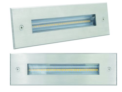 Lampada da incasso a LED a parete DIAVEL - 7.5W, 330lm, 2700K, IP67, schwarz/edelstahl, nicht dimmbar