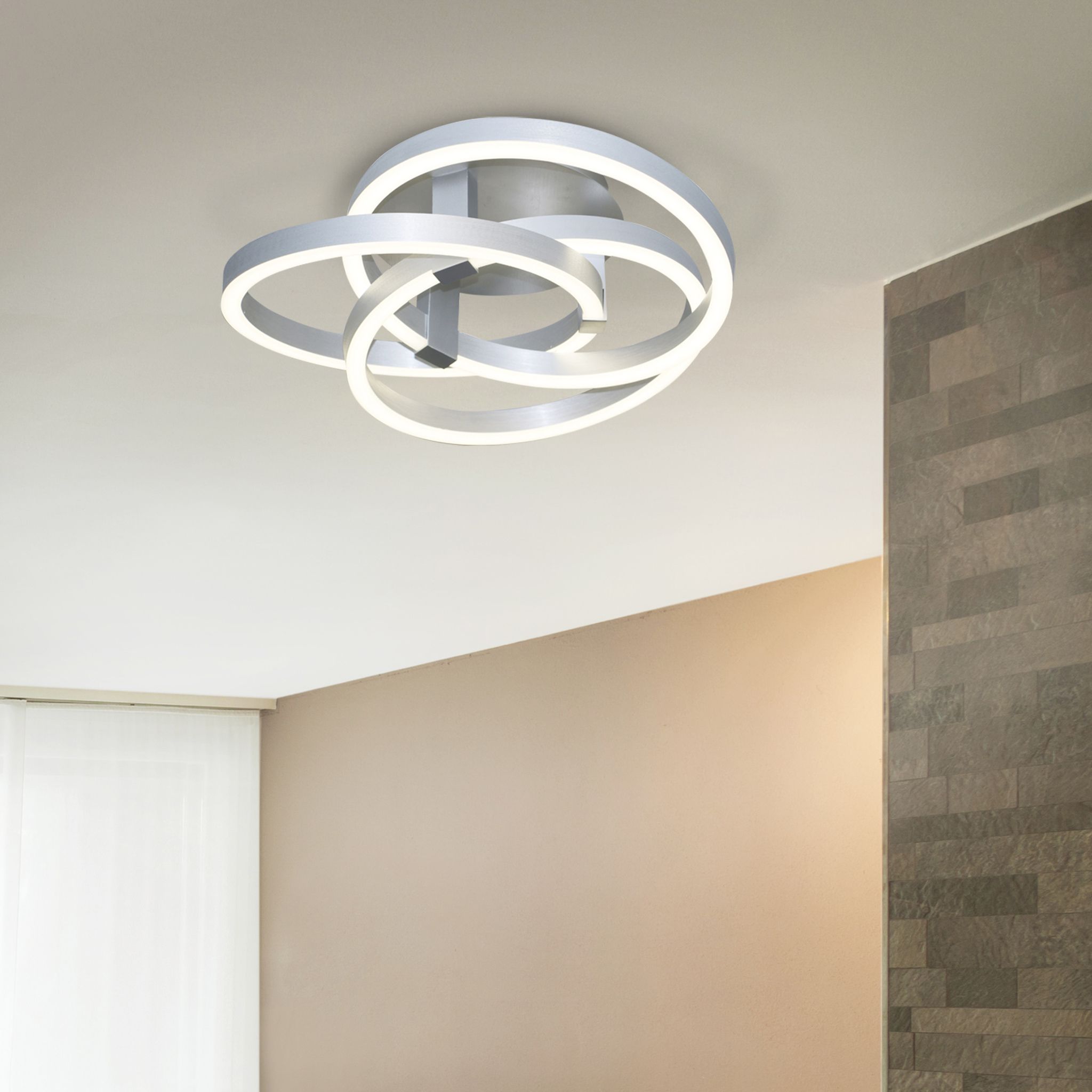 Smart Home LED Deckenleuchte Divora d: 70cm - LED fest verbaut, 2700-6500K, warm-kaltweiss