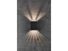 Fold 10, Wandleuchte, Schwarz - LED Modul, 2X3,5W LED, IP54
