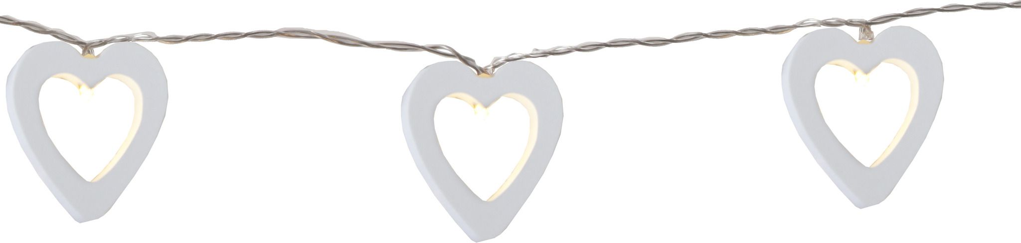 Lichterkette Woodworks - IP20, Warmeiss, 10 LED's