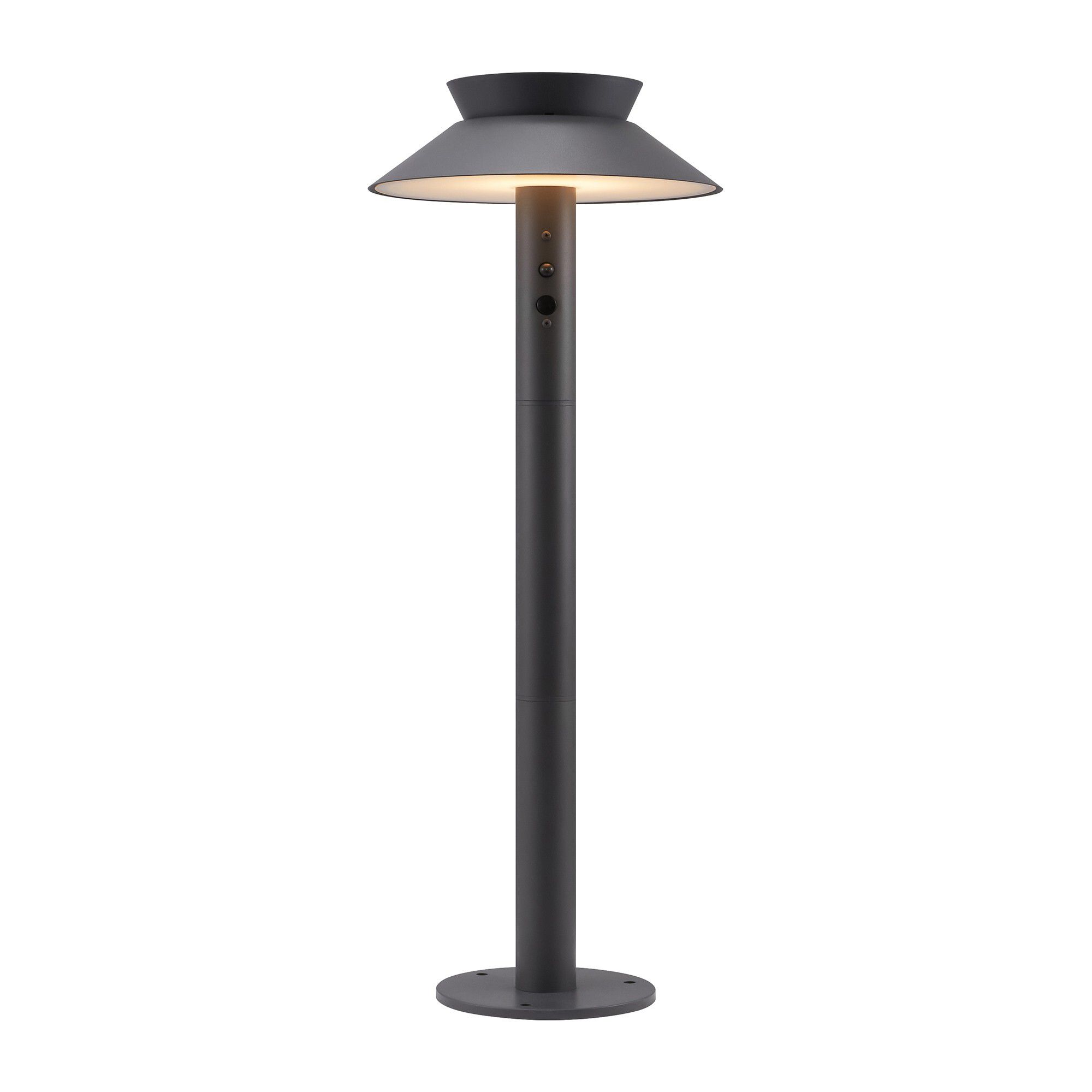 Solar-Pollerleuchte Justina Antrazit - 5W, 3000K, 400lm, IP44