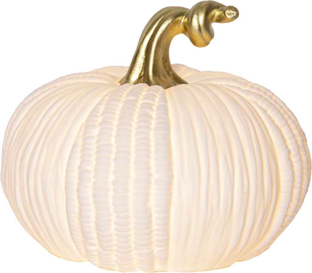 TIsch Decoration Pumpkin - Indoor, Warmweiss, Weiss