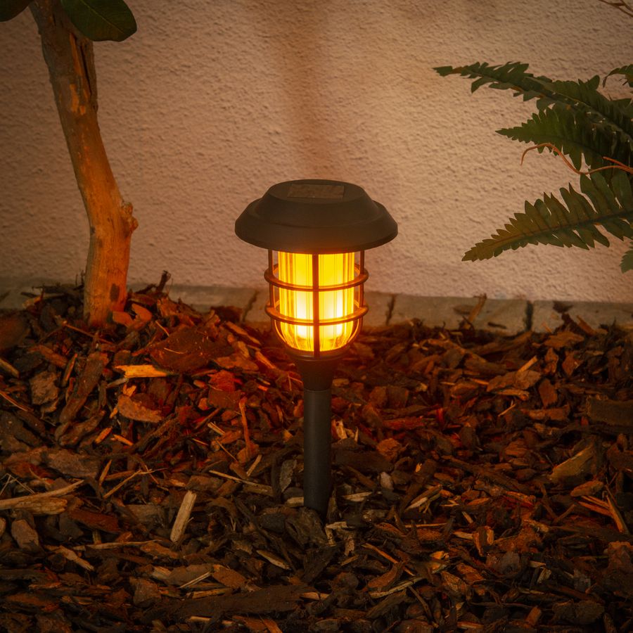 3er-Set LED-Outdoor-Erdspieß h: 34cm - IP44, warmweiss