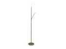 LED-CCT Stehleuchte  SAMIRO  inkl. Lesearm H: 180cm satiniert /stahl-blank - IP20, LED-Modul, Stahl-Blank