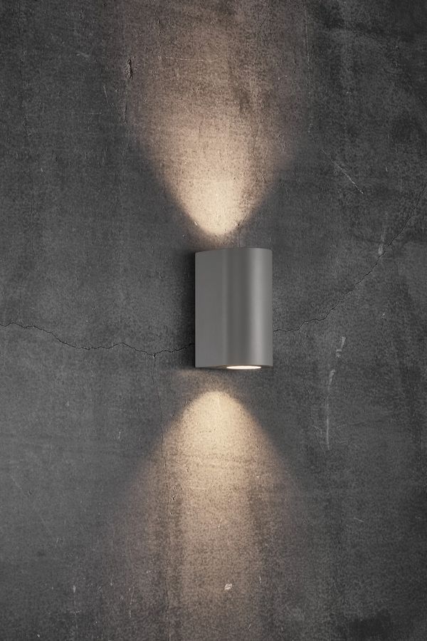 Canto maxi 2, Wandleuchte, Grau - GU10, max. 2x28W, IP44