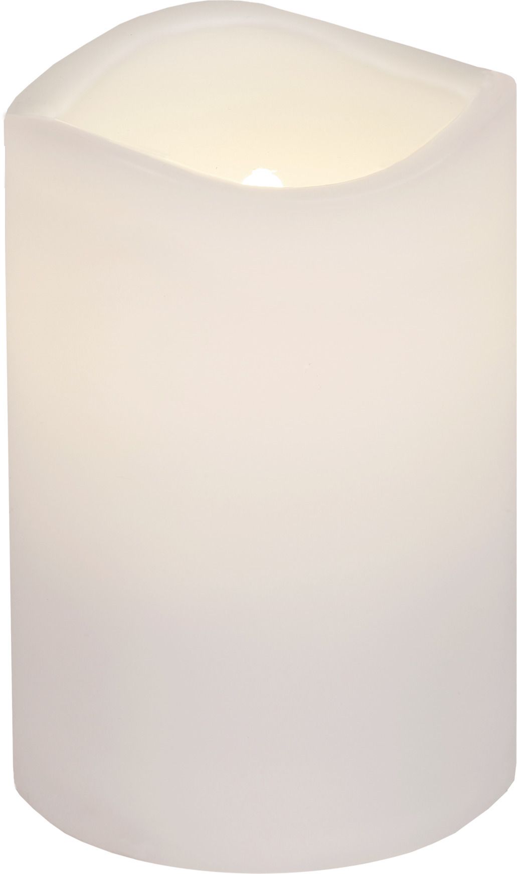 LED Pillar Kerze Paul - Outdoor, Weiss, 11.5cm Höhe, Timerfunktion