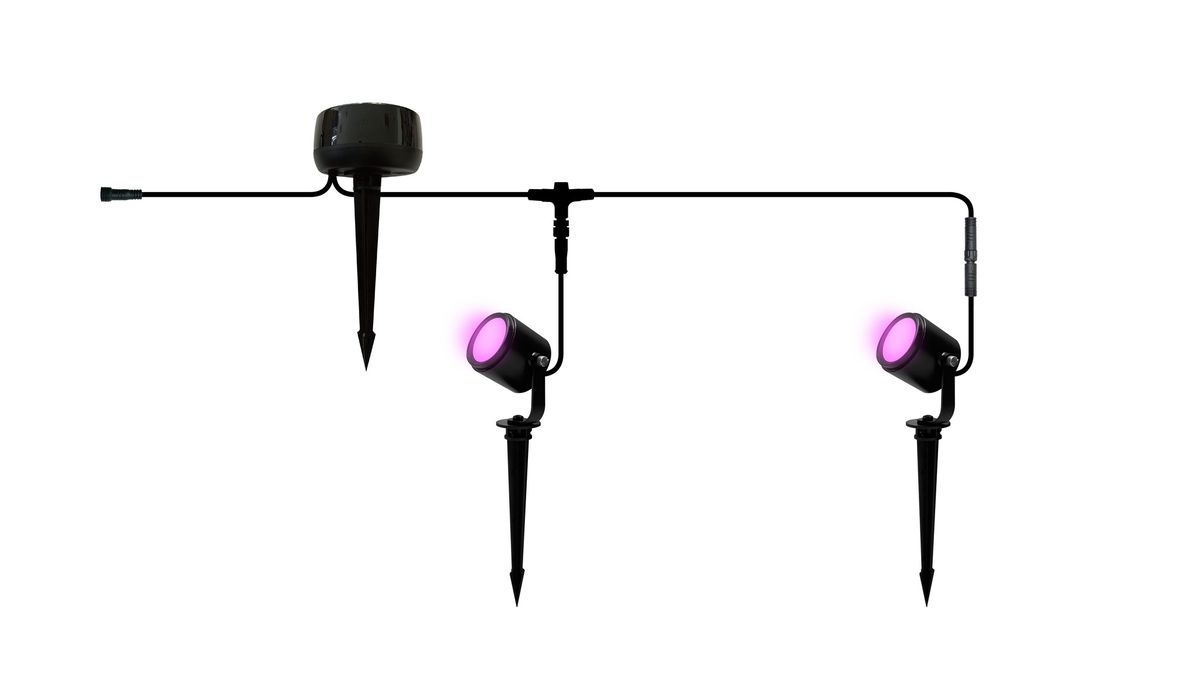 24V RGBW Smart Spot Duopack RGBW - 24V DC, 5W, 450lm, 3000K, IP65, 36°, anthrazit, inkl. Spike