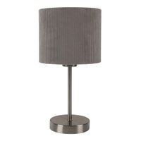Tischleuchte  ARDITA  H: 36cm grau - IP20, E27, Grau