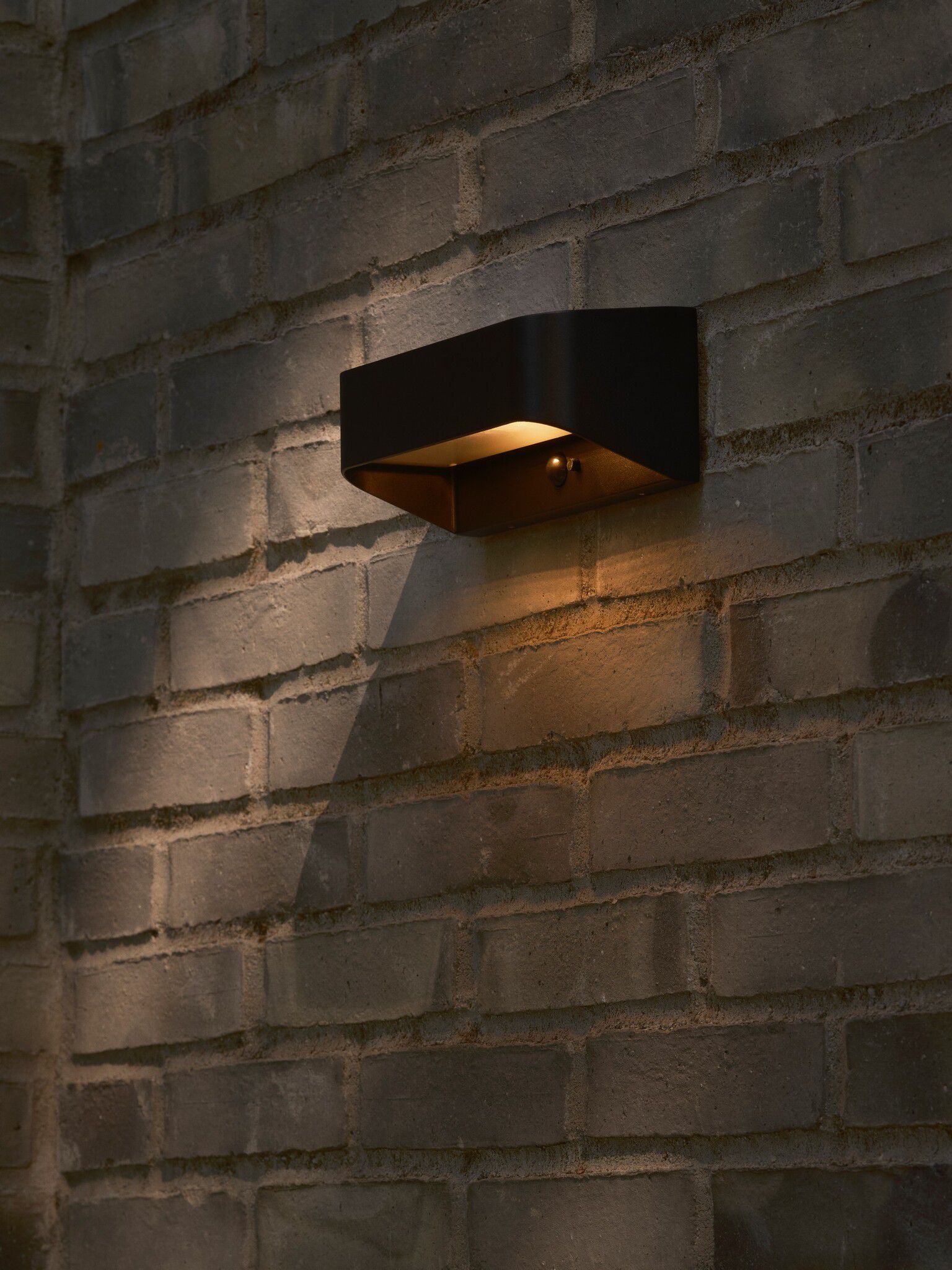 Wandleuchte Marcellio Solar  Schwarz - 5W, LED-Modul, IP54