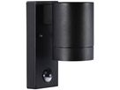 Tin Maxi Sensor - 1xGU10 (exklusiv), max.35W, IP54, schwarz, nicht dimmbar, PIR-/Tagesl.-Sen.(0-8m), D=76mm, H=160mm