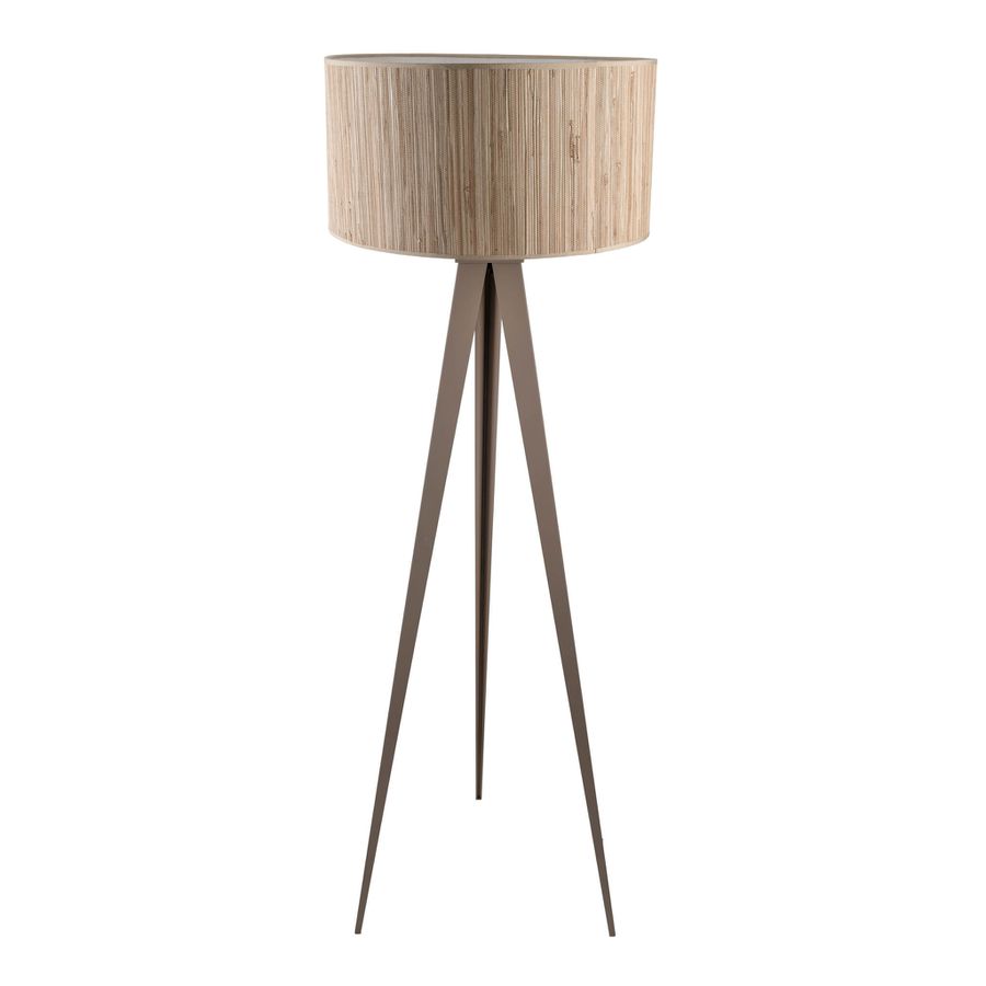 Stehleuchte  SELMAR  H: 150cm beige - IP20, E27, Beige