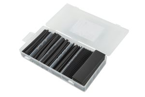 Kit Schrumpfschlauch - schwarz, 90Stk.