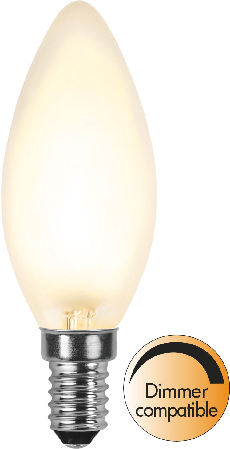 LED Leuchtmittel E14 C35 Opaque Filament RA90 - E14, 450Lm, 2700K, 5W, 220-240VAC