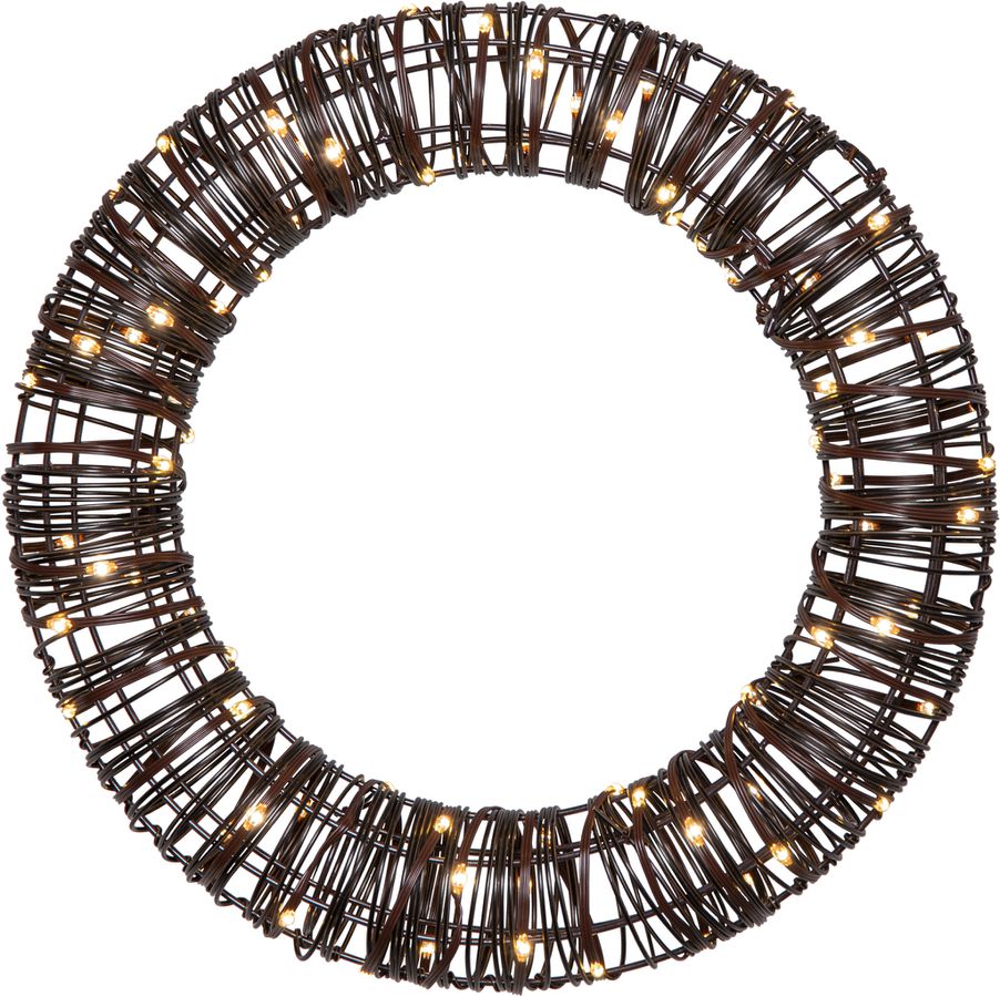 Outdoor Decoration Vicke Wreath - Indoor, Outdoor, Warmweiss, Braun