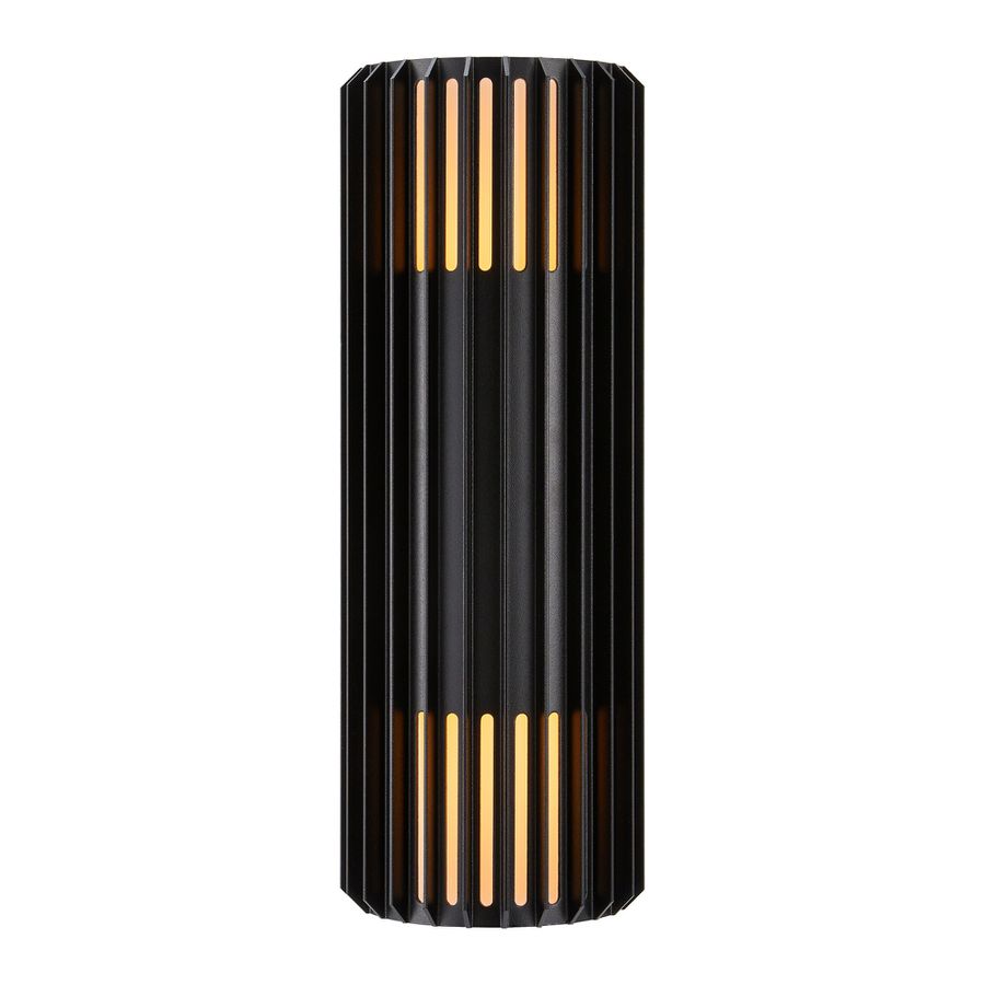 Wandleuchte Aludra Double - 2X15W, E27, IP54, schwarz