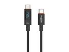 USB Typ-C auf USB Typ-C Kabel - 200cm, mit integriertem LED Display