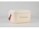 Polarbox Retro Cooler Nevera Cream Gold 12l - Kühlbox, 12l, Vintage Design
