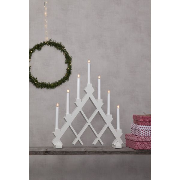 Kerzenleuchter Rut - IP20, Weiss, Warmweiss