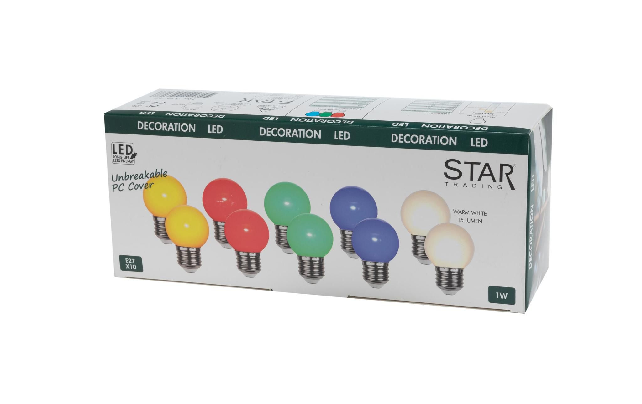 LED Leuchtmittel E27 G45 Outdoor Lighting - E27 10er Set