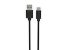 USB Typ-C Daten und Ladekabel 100 cm - USB Typ-C Daten und Ladekabel 100 cm, schwarzes Kabel