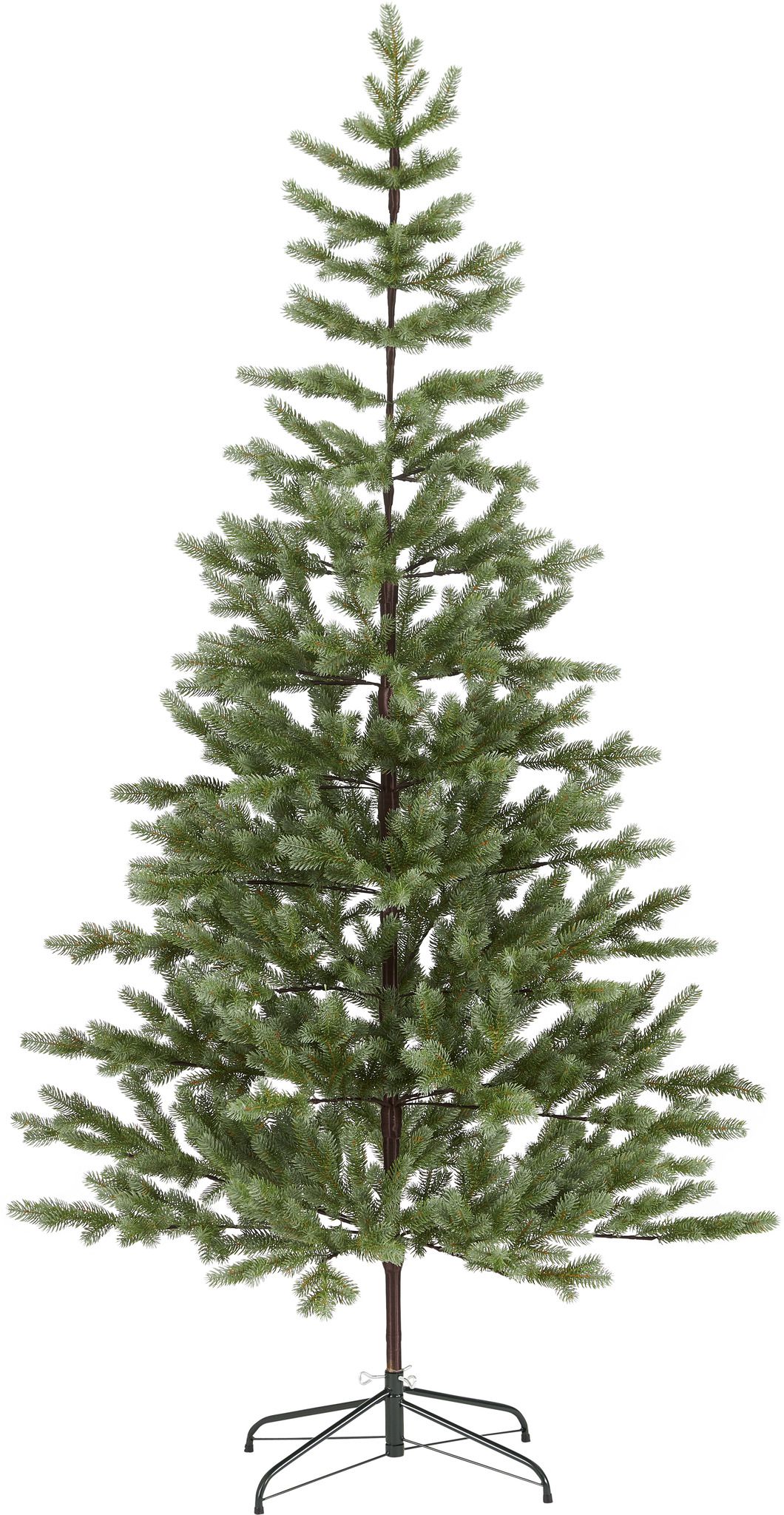 Künstlicher Weihnachtsbaum Lunda - Grün, keine Lämpchen, 210cm Höhe