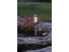Solar Pollerleucht Terni - Silber, Lichtfarbe Warmweiss