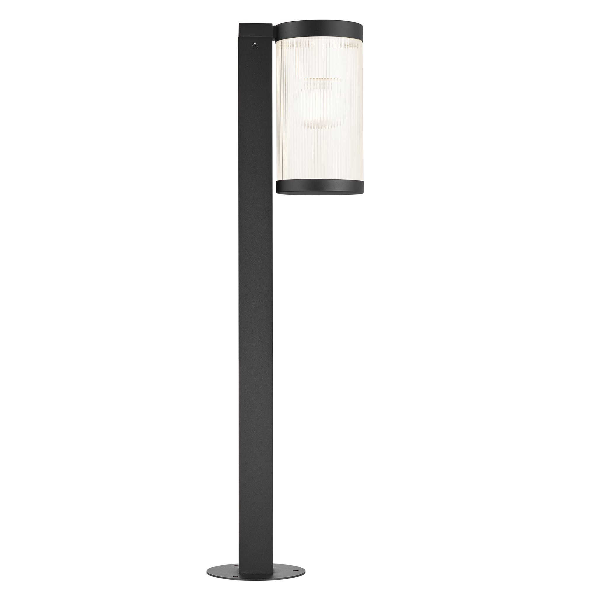 Wegleuchte COUPAR - 1xE27 (exklusiv), max.25W, IP54, schwarz, dimmbar (optional Leuchtmittel), D=145mm, H=800mm