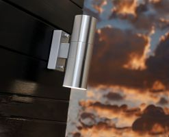 Tin, Dop. Wandleuchte, Edelstahl - GU10, max.2x35W, IP54