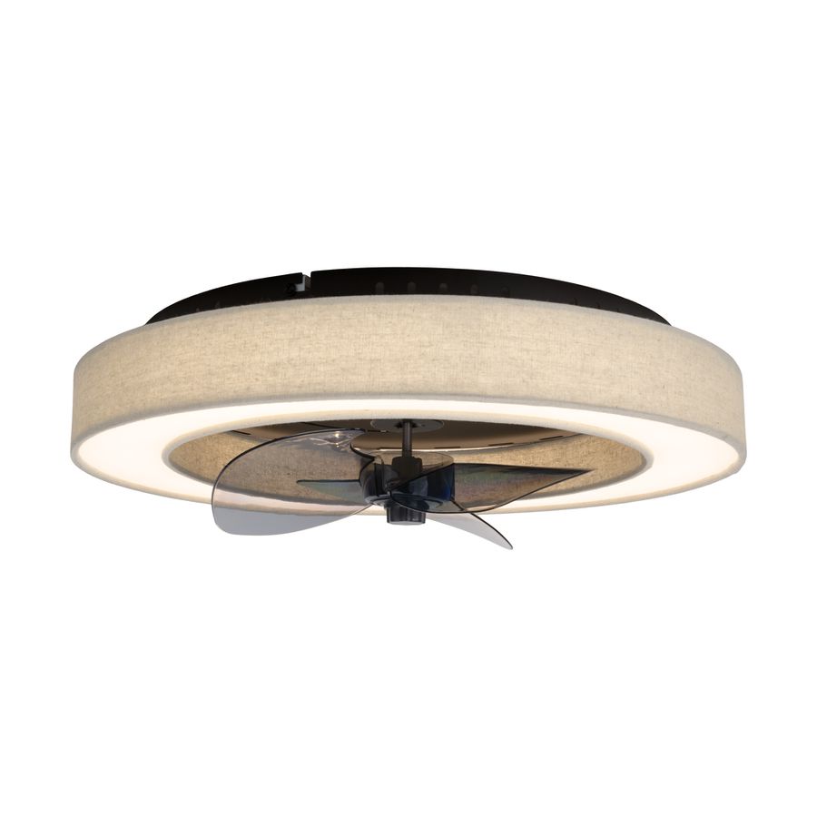 LED-CCT Deckenleuchte  VALENTO  inkl. Ventilator : 51cm beige - IP20, LED-Modul, Beige