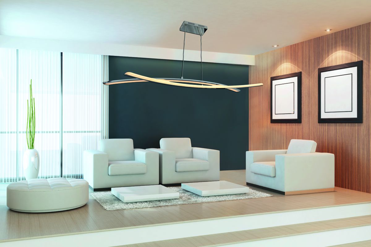 LED Pendelleuchte Theo - LED fest verbaut, 3000K, warmweiss