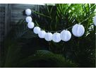 Solarlichterkette Lampion - weiss, 10-teilig