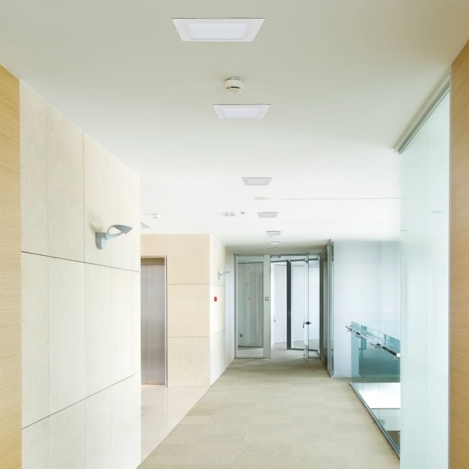LED Einbauleuchte Interna d:17cm - LED fest verbaut, 3000K, warmweiss