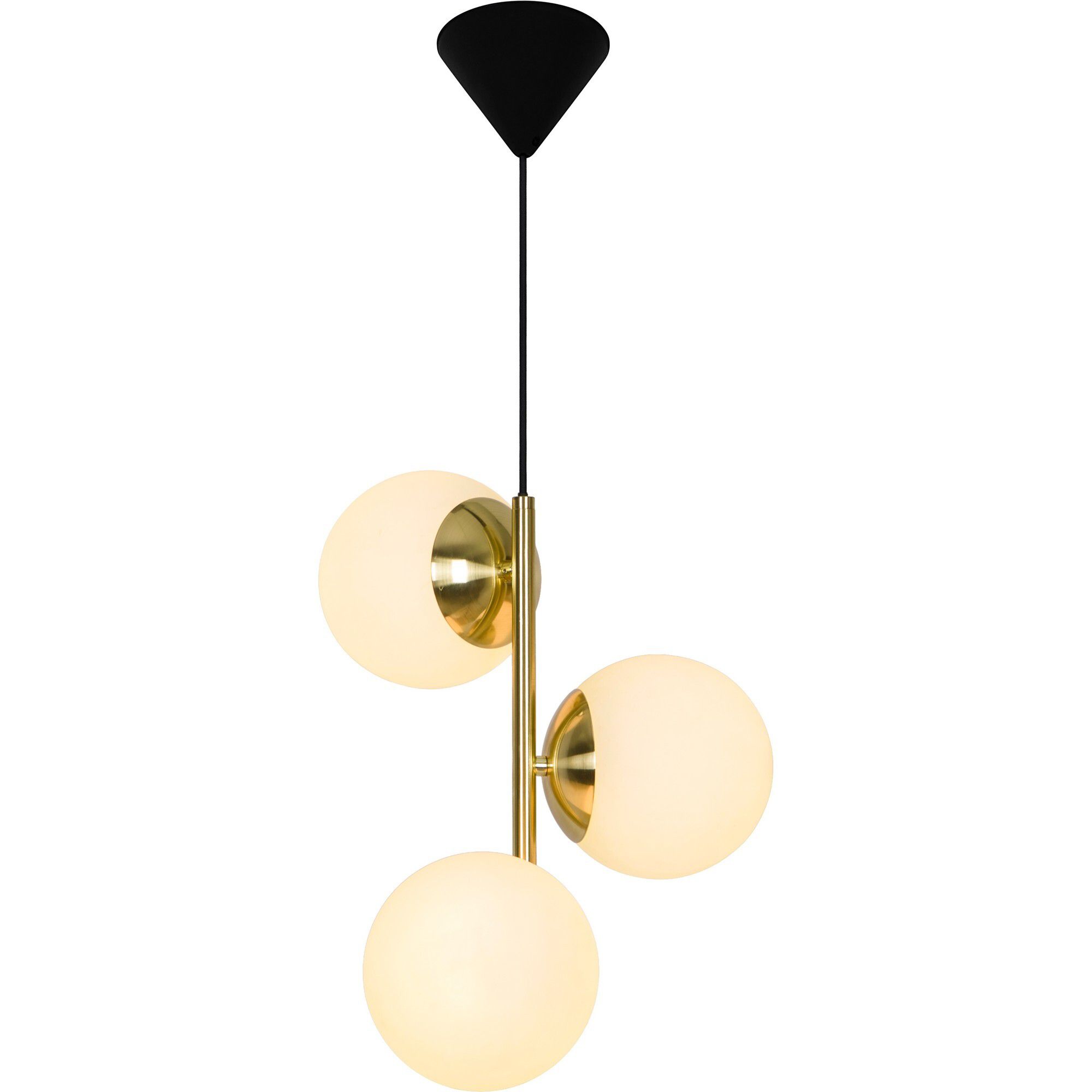 Lilly, Pendelleuchte, Messing/Opal - E14, max. 3x40W, IP20