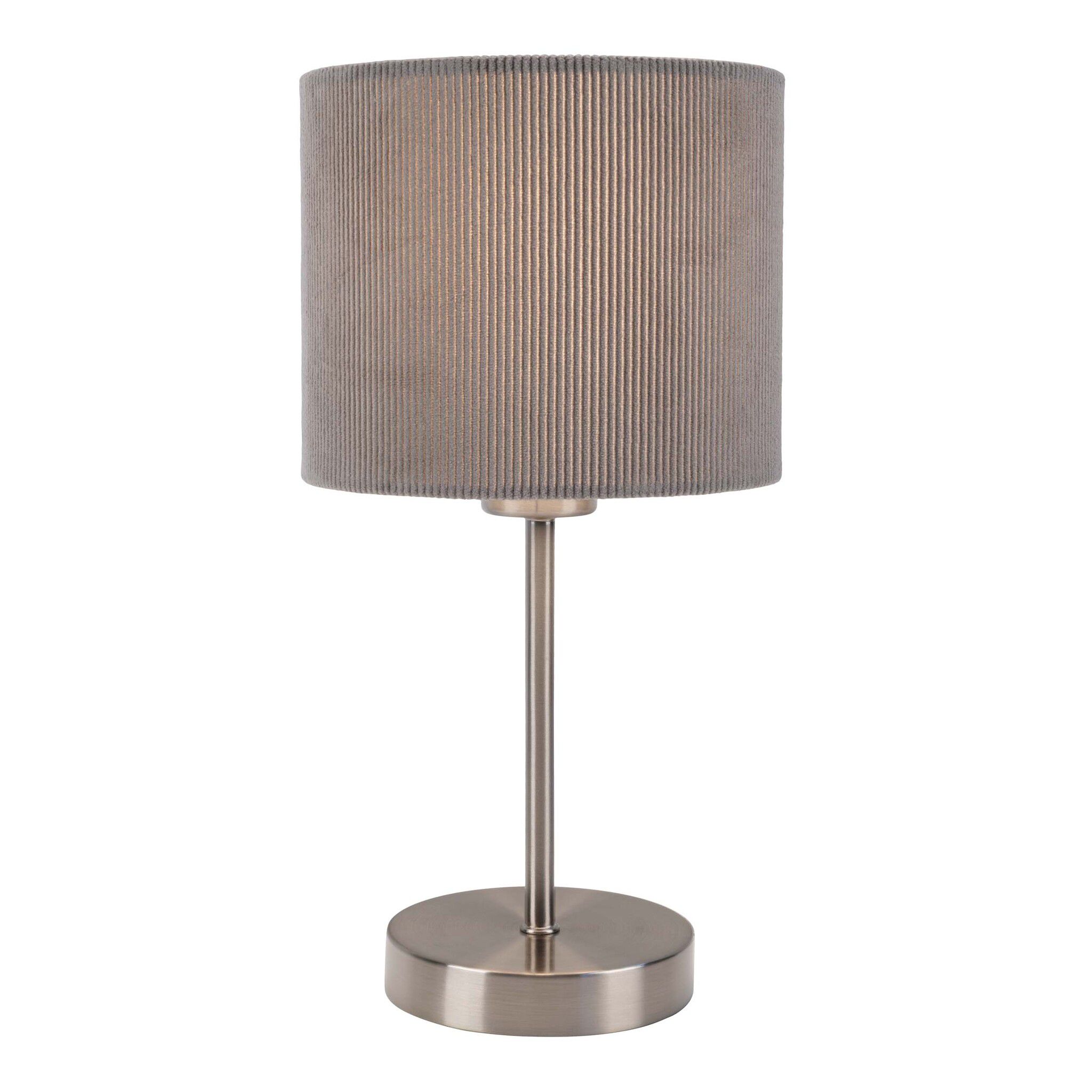 Tischleuchte  ARDITA  H: 36cm grau - IP20, E27, Grau