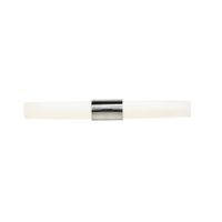 Helva,  Doppel- Wandleuchte, Nickel - LED Modul, 9W, IP44