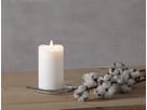 LED Pillar Kerze Flamme - Indoor, Weiss, 14cm Höhe, Timerfunktion
