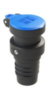 IP55 Montagekupplung Typ 23 - Kupplung T.23 einzeln zum montieren, Klappdeckel, 250V - 16A / max. 4000W, IP55 geschützt, S+